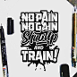 No Pain No Gain Bold Lettering