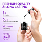 Amazon.com: Gelike EC 6 in 1 Gel Nail Glue for Clear Acrylic Nails Long Lasting, Curing Needed UV Extension Glue for Clear False Nail Tips and Clear Press on Nails, Nail Repair Treatment : Beauty & Personal Care