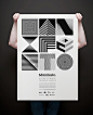 40例创意几何风格的平面海报设计灵感 文艺圈 展示 设计时代网-Powered by thinkdo3