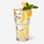 柠檬茶饮高清素材 冰块 柠檬 橙子 玻璃杯 茶 薄荷 雪碧 饮料 免抠png 设计图片 免费下载