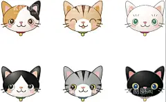 矢量猫咪头像  - 源文件下载【酷图网】猫咪,小猫,猫咪头像,可爱猫咪,小猫头像,猫咪表情包,卡通猫咪,喵喵,