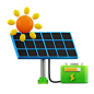 Solar Panel  3D Icon