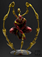 Iron Spiderman , jem gonzales : Iron Spiderman
Zbrush (to be 3D printed)