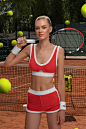 beauty Fashion  model Photography  photoshoot retouch Retro sport tennis woman