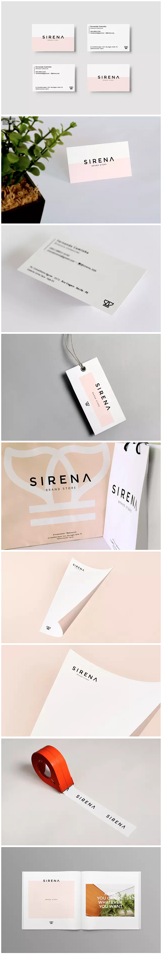 Sirena女性服装店品牌形象设计 #设...