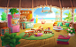 room ILLUSTRATION  Game Art casual game Easter summer autumn camping mobile game cartoon