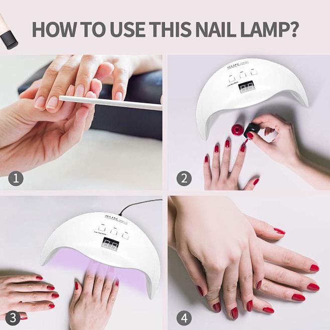 Amazon.com : 48W LED Nail Lamp, DIOZO Portable Nail Dryer Manicure ...
