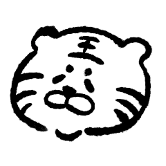 黑白头像|小老虎 - 小红书