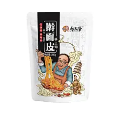 陕西老乔速食凉皮宝鸡岐山擀面皮西安特产名小吃方便食品包邮-淘宝网
