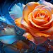 09035_orange_rose_in_the_light_of_blue_background_in_the_style__af628f83-cc3a-451b-a050-b0b82b011840
