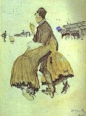 俄罗斯肖像画家瓦伦丁·亚历山德罗维奇·谢洛夫(Valentin Alexandrovich Serov)油画作品(23)