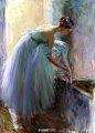 【Ballet in painting】 画中的芭蕾少女 推荐专辑：http://t.cn/8s36nD3