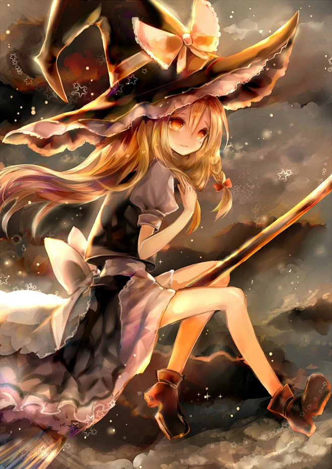 #东方project# #雾雨魔理沙#無題 [1]图片_我喜欢的图片素材-花瓣网