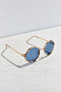 Both Worlds Round Sunglasses - Urban Outfitters