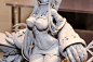 #舰娘#之前在2015日本模型展会上放出的MF港湾棲姫灰模~求赶快上色啊啊啊啊~