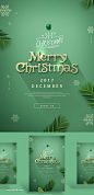 圣诞节活动促销圣诞树新年PSD海报素材_平面素材_乐分享-设计共享素材平台