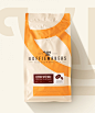 Quatre Mains package design - Coffee packaging identity for Koffiemakers