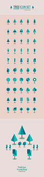 50 tree icon set : 50 Tree icon set