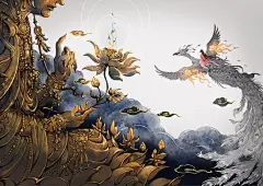 【赠手绘涂色本+随机送签名海报】预售包邮 扫花寻径 古戈力个人画集 芥子苍琼半面妆画师古风插画集青春幻想动漫画册哑舍同类图书-tmall.com天猫