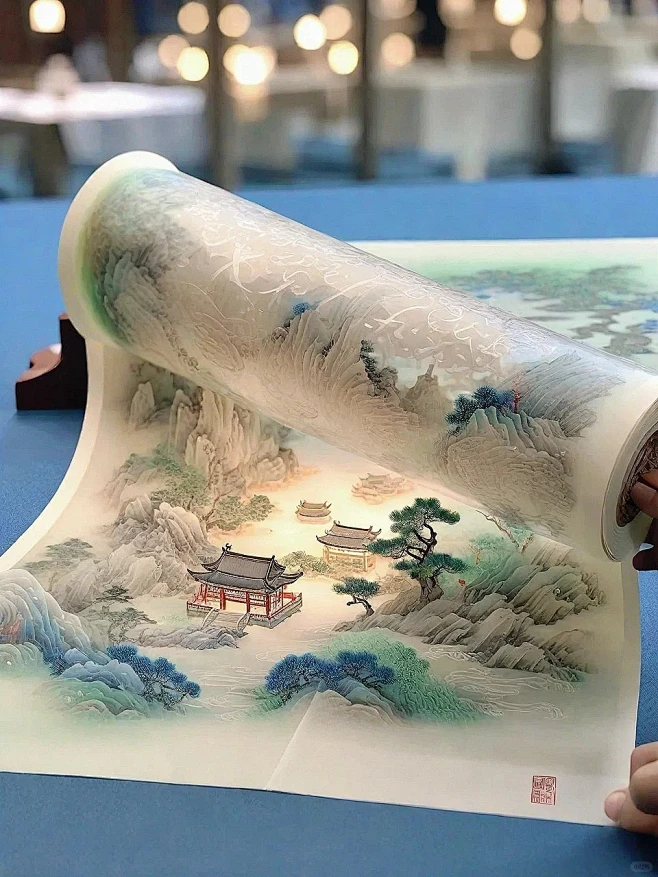 带你走进王希孟的千里江山图_4_AI-花瓣网