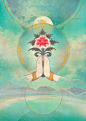 divine offering - 噶玛妙瑞采集到唐卡 - 花瓣