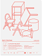 Design Lecture Series poster for April Greiman lecture season 1 by Seattle design firm Civilization