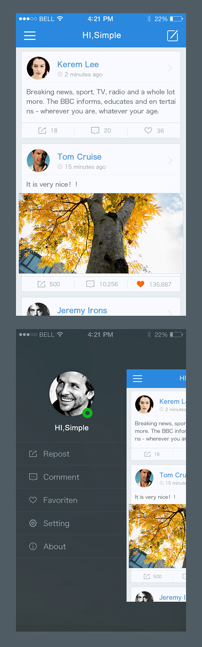 扁平化设计尝试