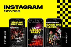3331 嘻哈潮流做旧褶皱潮牌海报排版PSD源文件模板 Urbanight Party Instagram Template : 3331 嘻哈潮流做旧褶皱潮牌海报排版PSD源文件模板 Urbanight Party Instagram Template