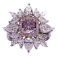 Rare purple diamond