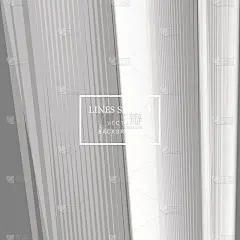 现代技术的条纹抽象背景与复制空间矢量。白灰几何网格