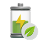 Eco Battery 3D Icon