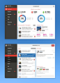 Mobile UX / Design / #Dashboard #social by Johan Marie