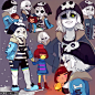 Tags: Fanart, PNG Conversion, Tumblr, Undertale, Frisk, Sans, Hopebiscuit#传说之下 Undertale#