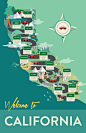 California Infographic map by Krystal Lauk