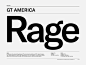 GT America – Typeface Specimen and License Purchase : GT America is the missing bridge between 19th century American Gothics and 20th century European Neo-Grotesk typefaces. It uses the best design features from both traditions in the widths and weights w