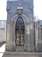 A combination of Art Deco tomb and Art Nouveau doors