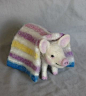 Needle Felted Pig in a Blanket by Laurie Valko