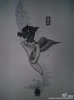落发为僧却复为恶事，终变为邪魔。传说僧人为恶化身天狗。天狗分两种，旧时的乌鸦天狗和近代的长鼻天狗。 ​​​​