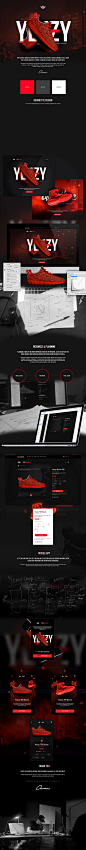 Adidas X Kanye West 'Yeezy Bloodline' Web/App Co by 国外WEB灵感 - UE设计平台-网页设计，设计交流，界面设计，酷站欣赏