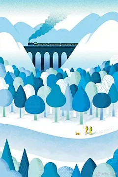 扁平风插画设计 日本插画师 Mutsumi Kawazoe #灵感资料库# ​​​​