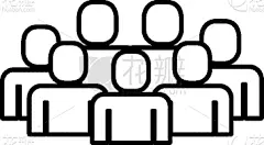 团队,人群,专门技术,商务,人,概念,剪影,合作