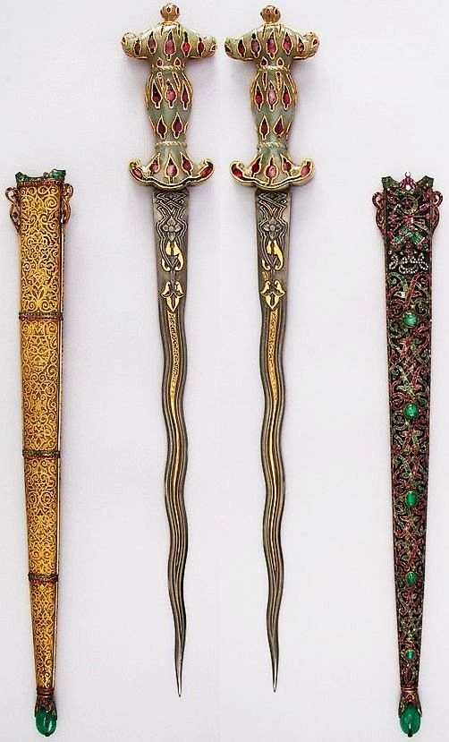 大都会博物馆收藏的印度或波斯匕首-艺品中...