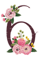 png彩铅鲜花文字玫瑰数字设计 创意花朵装饰艺术字 阿拉伯数字   6
@冒险家的旅程か★