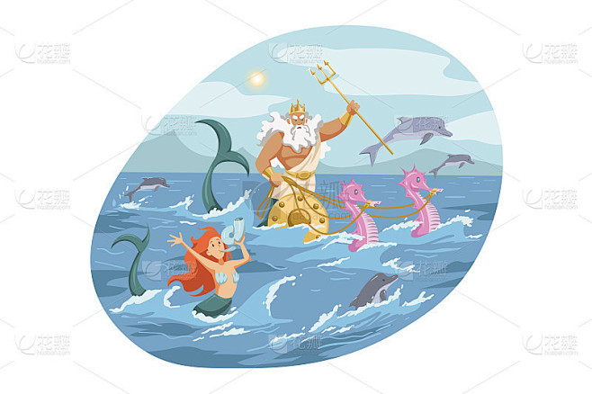 神话，希腊，奥林匹斯，神，海神，宗教概念