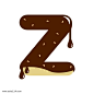 巧克力字母设计 Z图片png免抠元素字体元素背景装饰免扣图片设计图案