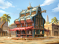 Desert Outpost Plaza, Jourdan Tuffan : I really enjoy doing Middle Easten and Indian inspired designs, as well as architecture, so why not indulge in it once in a while?