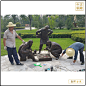 园林下乡棋人物雕塑_铜雕_雕塑-河北中正铜雕工艺品制作生产厂家