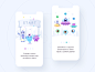 Onboarding screen for an education app