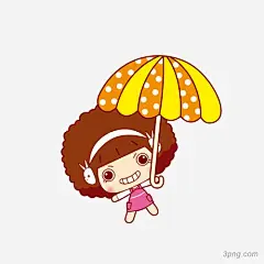 卡通|手绘|打伞|小白兔打伞回家|雨季下雨天打伞的人