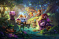 League of Legends  Yordles 英雄联盟 约德尔人的冒险, SaBBaT.Laomo ❤ : 很高兴和大家分享我最近跟拳头团队合作的英雄联盟手游约德尔人的美术图。我很荣幸能有这么棒的机会可以参与制作!

非常感谢拳头Ross Kurtis 的指导和帮助，以及拳头中国团队给予我的帮助和建议！

最终官方发布版本经过拳头公司润色，这是我的个人版本